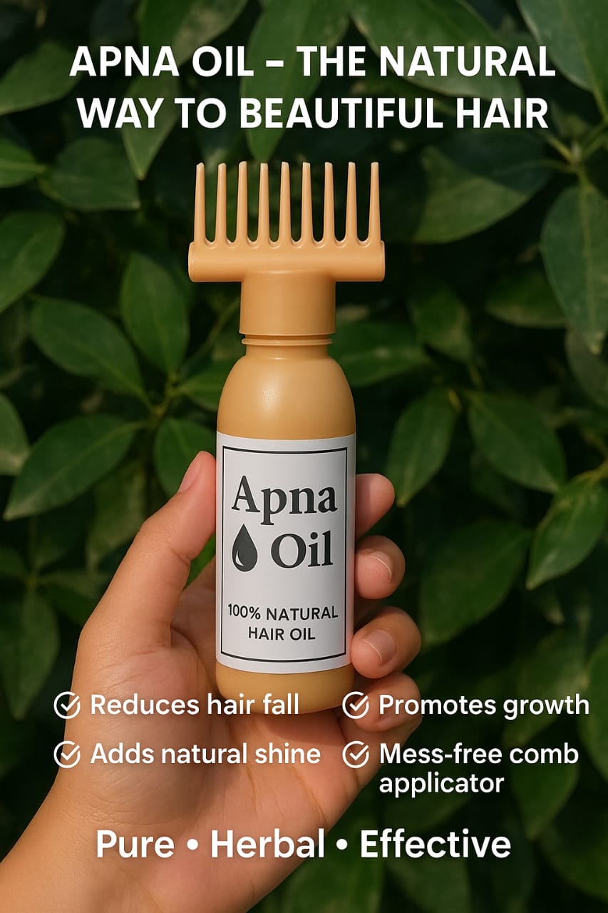 Apna Hair Oil – 100% Natural (New Hair Regrowth Solution)