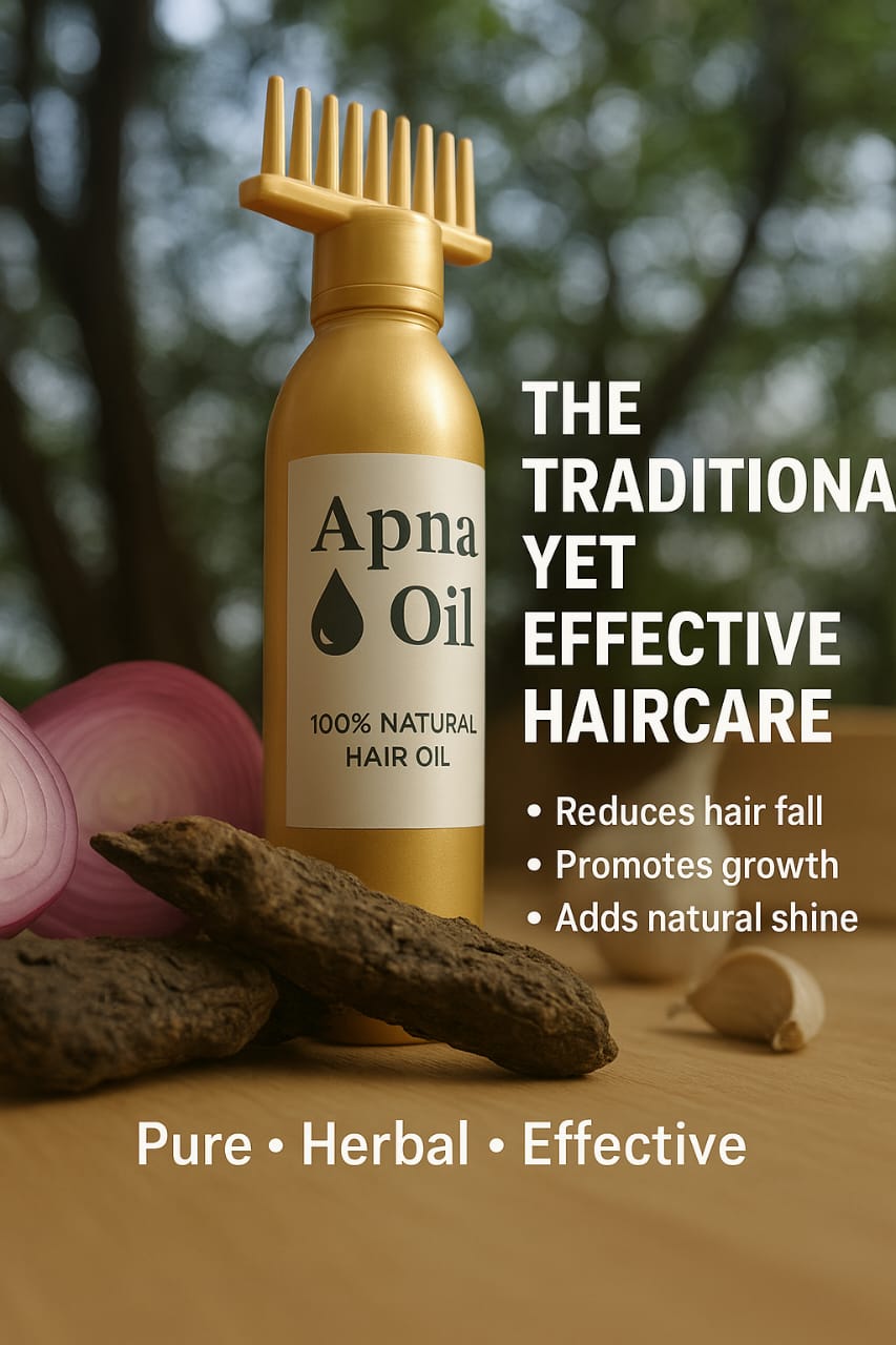 Apna Hair Oil – 100% Natural (New Hair Regrowth Solution)