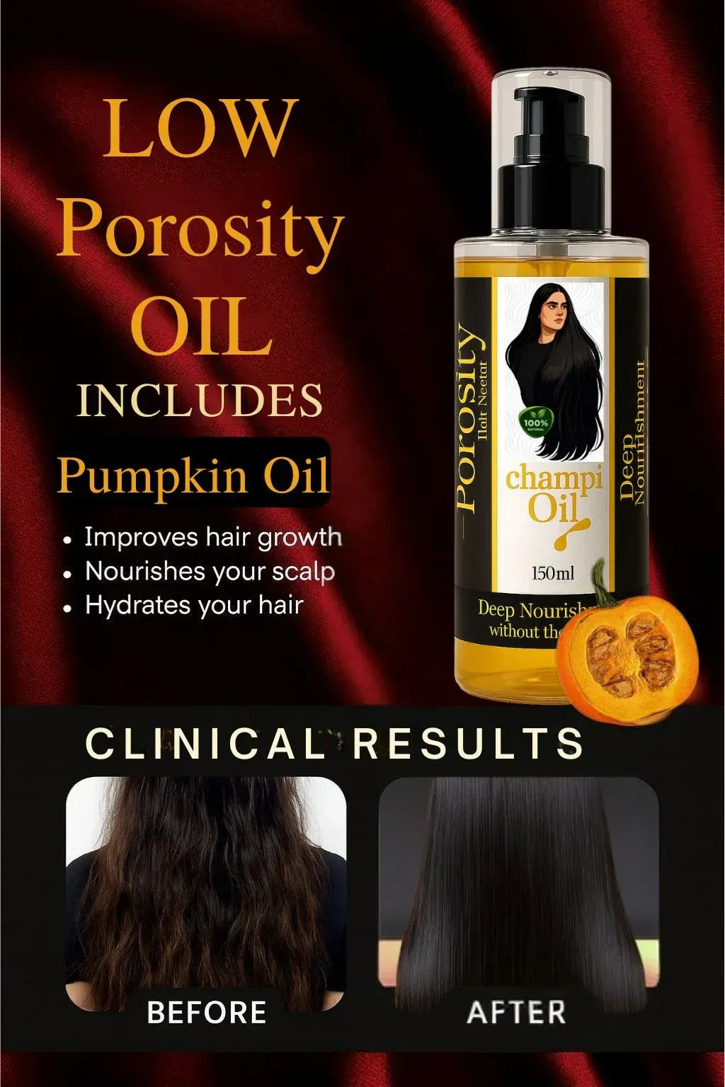 Low Porosity Champi Hair Oil